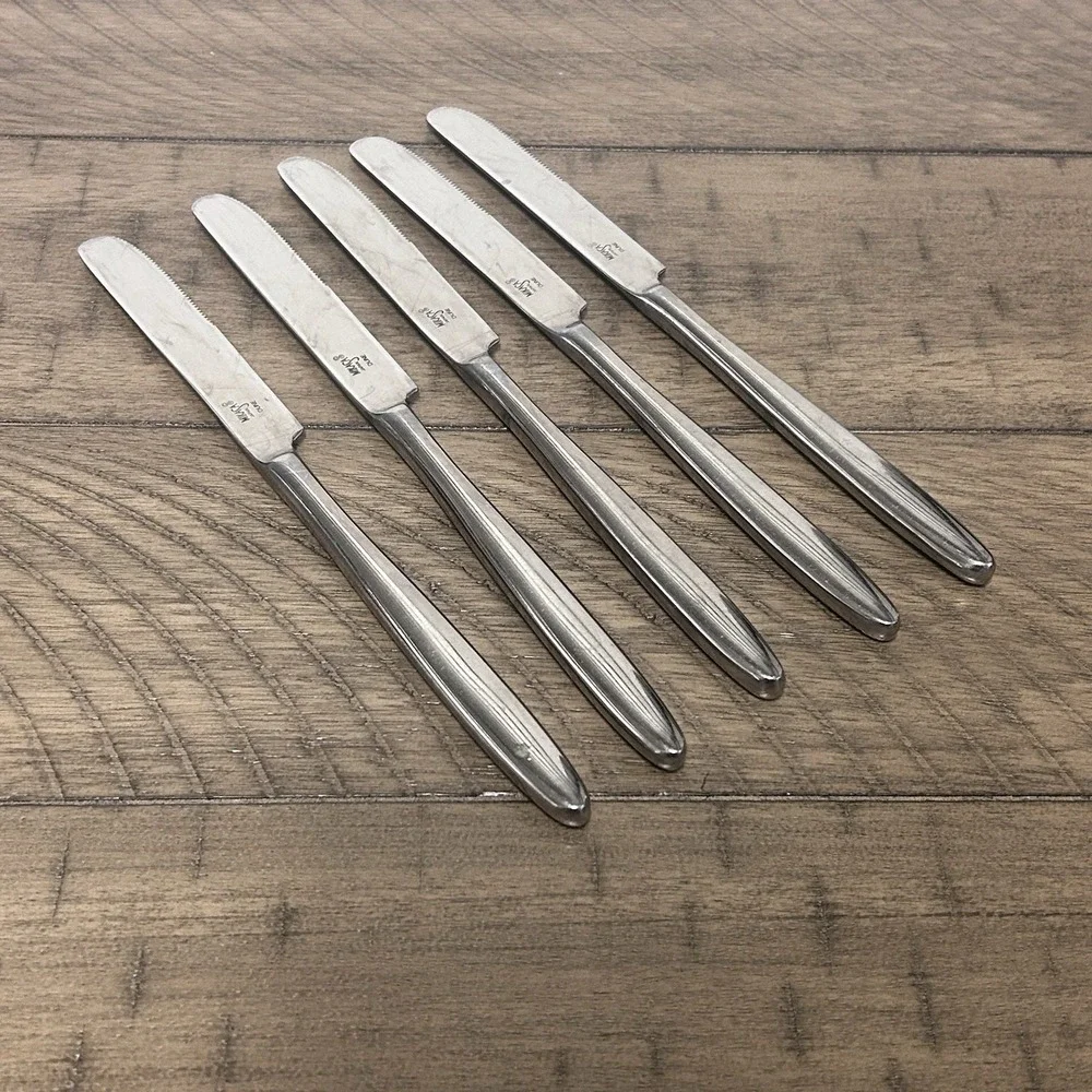 MIKASA Butter‎ Dinner Knives DUNE Set Of 5 8.75